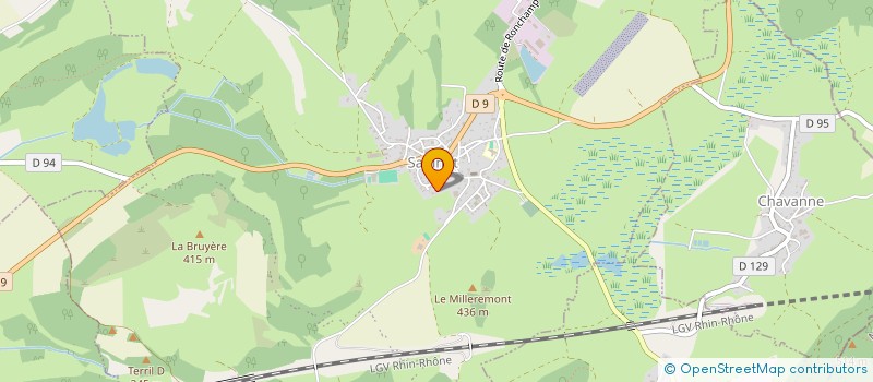 localisation de l'entreprise LA SOURCE DE L'ANGE  SAULNOT