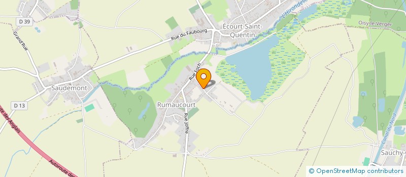 localisation de l'entreprise LA SOURCE DE RUMAUCOURT  RUMAUCOURT