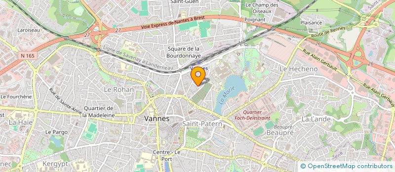 localisation de l'entreprise LA SOURCE DES DRUIDES à VANNES