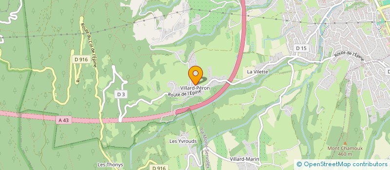 localisation de l'entreprise LA SOURCE DES FEES  LA MOTTE-SERVOLEX