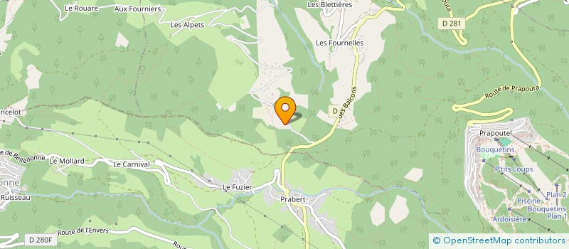 localisation de l'entreprise LA SOURCE DES GIROUDS  LES ADRETS