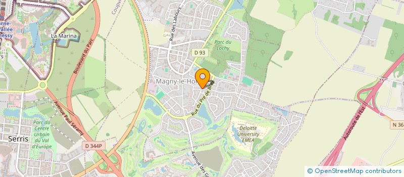 localisation de l'entreprise LA SOURCE DES ROSES  MAGNY-LE-HONGRE