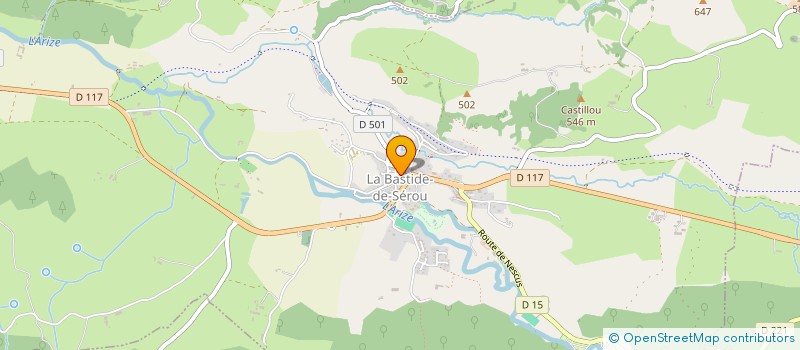 localisation de l'entreprise LA SOURCE DU CORPS à LA BASTIDE-DE-SEROU