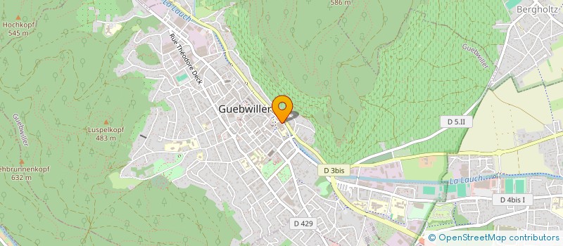 localisation de l'entreprise LA SOURCE DU FLORIVAL  GUEBWILLER