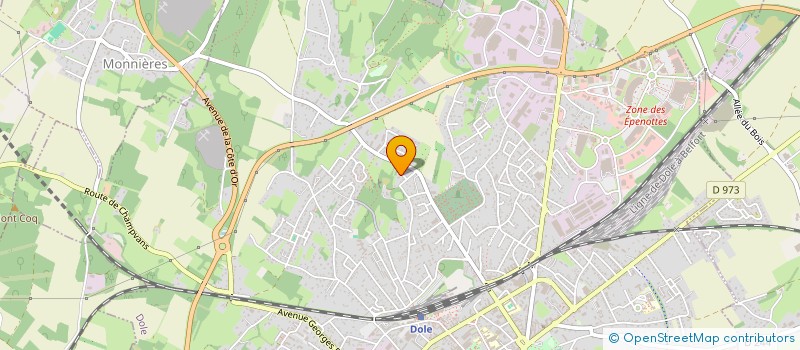 localisation de l'entreprise LA SOURCE DU MONT-ROLAND à DOLE