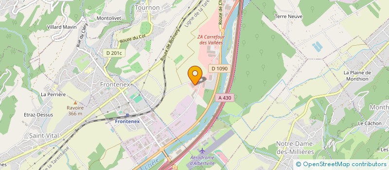 localisation de l'entreprise LA SOURCE DU VERGER à TOURNON
