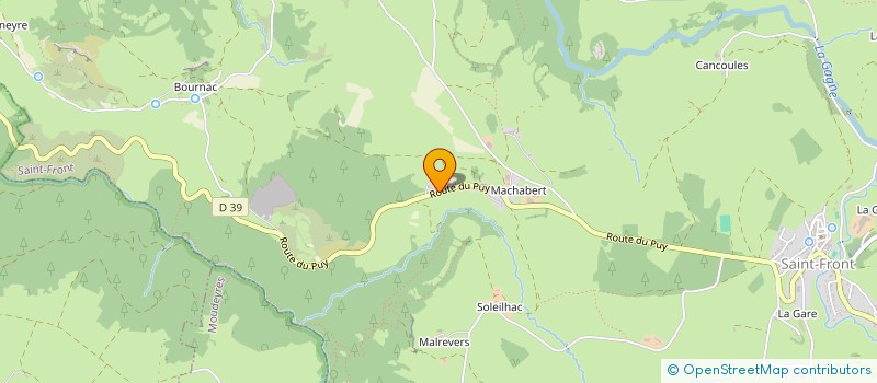 localisation de l'entreprise LA SOURCE ETOILEE  SAINT-FRONT