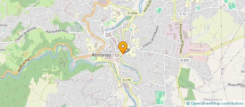 localisation de l'entreprise LA SOURCE GAROUSTE - ANNONAY à ANNONAY