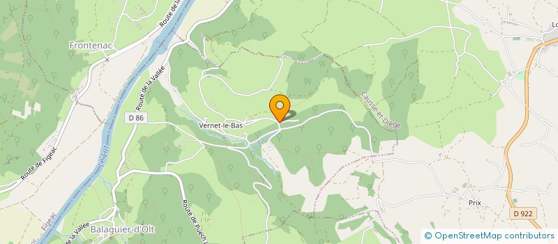 localisation de l'entreprise LA SOURCE LA ROQUE  BALAGUIER-D'OLT