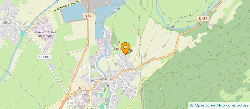 localisation de l'entreprise LA SOURCE LEANI  DOUBS