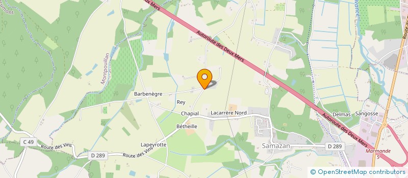 localisation de l'entreprise LA SOURCE OCCITANE  SAMAZAN