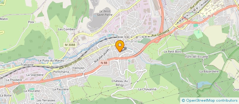 localisation de l'entreprise LA SOURCERIE  LA RICAMARIE