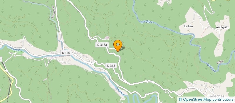 localisation de l'entreprise LA SOURCETTE  SENECHAS