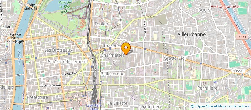 localisation de l'entreprise LA SOURD'IN  VILLEURBANNE