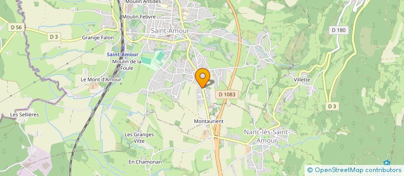 localisation de l'entreprise LA SOURETTE  SAINT-AMOUR