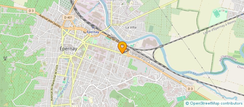 localisation de l'entreprise LA SOURICIERE à EPERNAY