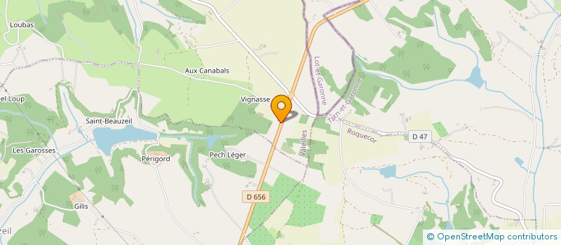 localisation de l'entreprise LA SOURIS 82  MONTAIGU-DE-QUERCY