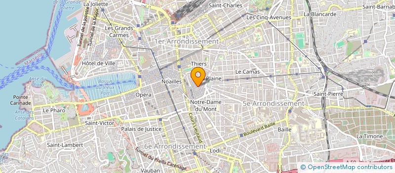 localisation de l'entreprise LA SOURIS GOURMANDE à MARSEILLE