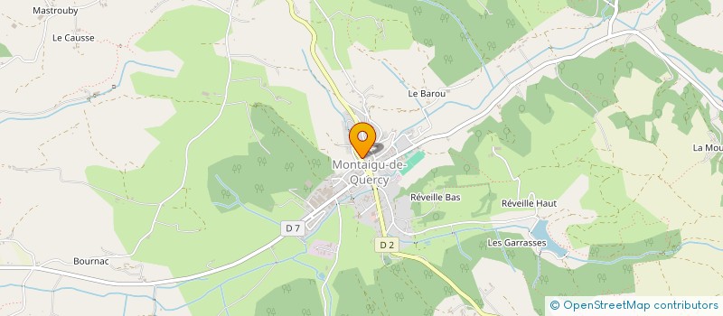 localisation de l'entreprise LA SOURIS SA  MONTAIGU-DE-QUERCY
