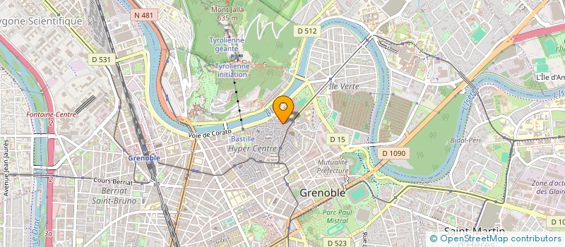localisation de l'entreprise LA SOURIS VERTE à GRENOBLE
