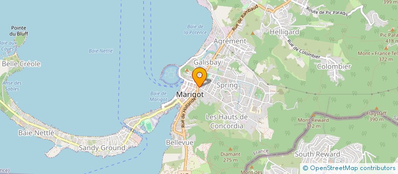 localisation de l'entreprise LA SOURIS VERTE  SAINT MARTIN