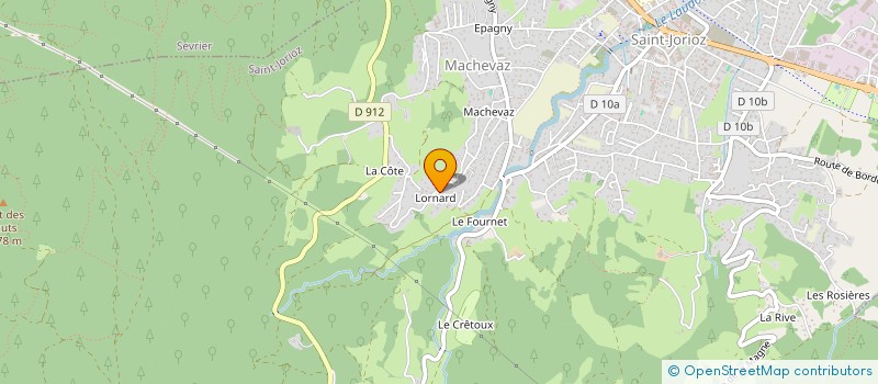 localisation de l'entreprise LA SOURIS VERTE à SAINT-JORIOZ
