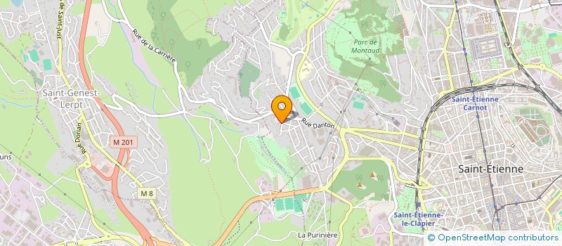 localisation de l'entreprise LA SOURIS VERTE  SAINT-ETIENNE