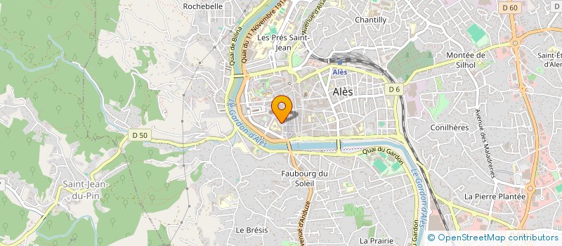 localisation de l'entreprise LA SOURIS VERTE à ALES