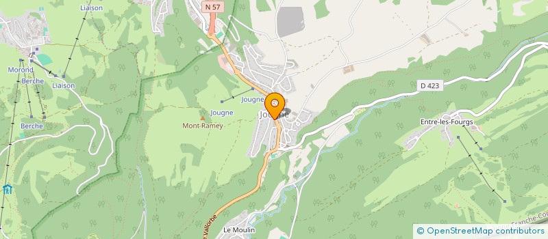 localisation de l'entreprise LA SOURIS VERTE  METABIEF