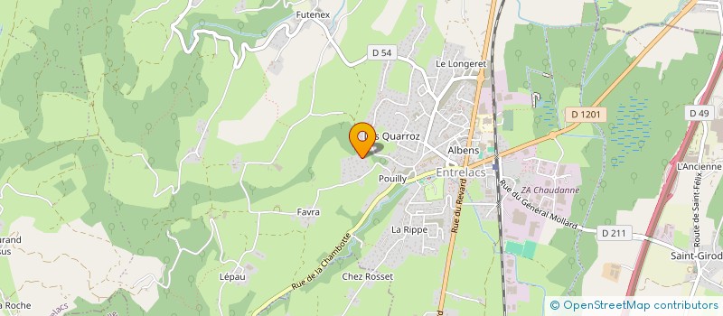 localisation de l'entreprise LA SOURIS VERTE  ENTRELACS