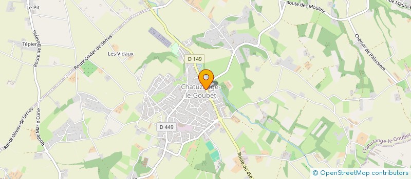 localisation de l'entreprise LA SOURIS VERTE à CHATUZANGE-LE-GOUBET