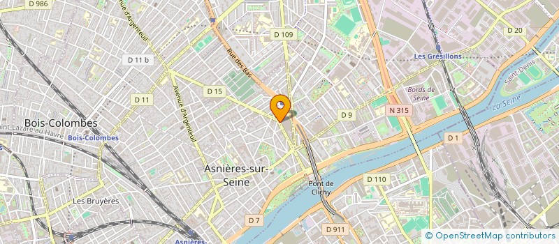 localisation de l'entreprise LA SOURIS VERTE INTERACTIVE à ASNIERES-SUR-SEINE