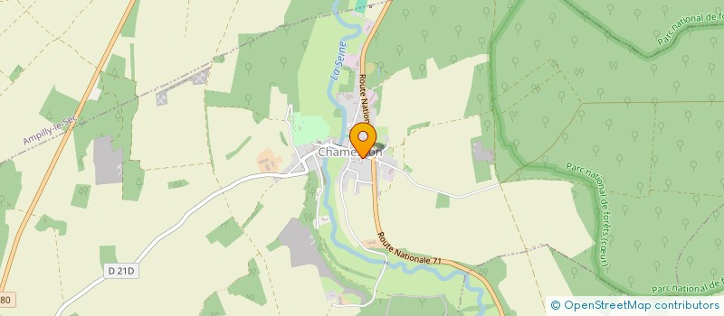 localisation de l'entreprise LA SOVRAMONTE  CHAMESSON