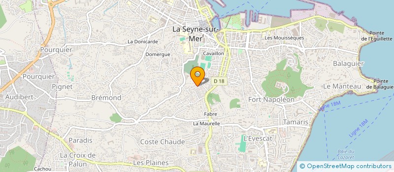 localisation de l'entreprise LA SOYA LESSA à LA SEYNE-SUR-MER