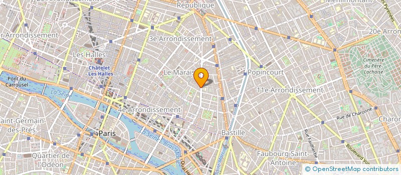 localisation de l'entreprise LA SPHERE  PARIS