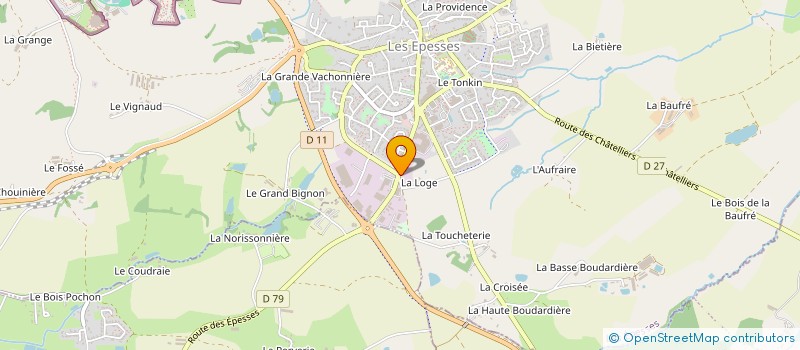 localisation de l'entreprise LA SPICEENNE  LES EPESSES