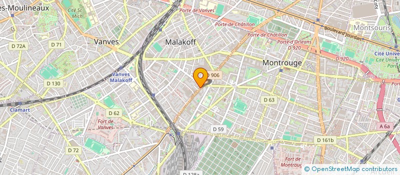 localisation de l'entreprise LA SPIGA D'ORO  MALAKOFF