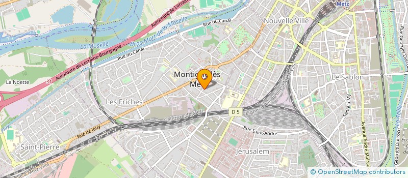localisation de l'entreprise LA SPIRALE à MONTIGNY-LES-METZ