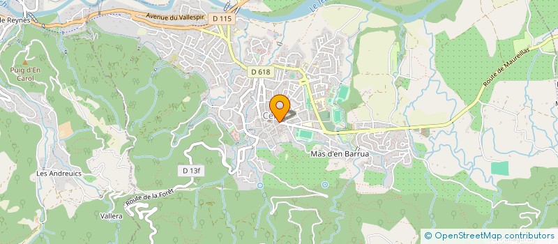 localisation de l'entreprise LA SPIRALE CERETANE - YOGA DE L'ENERGIE à CERET