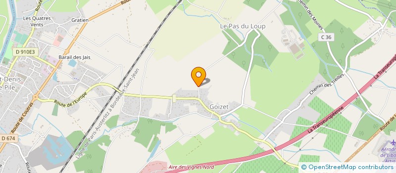 localisation de l'entreprise LA SPIRULINE LIBOURNAISE  SAINT-DENIS-DE-PILE