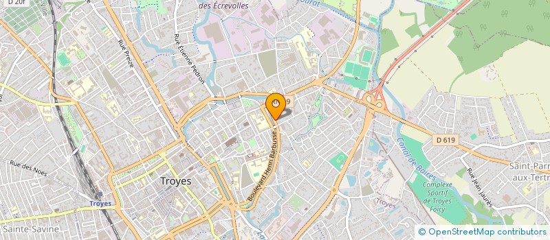 localisation de l'entreprise LA SPORTIVE ANIMATION LOISIRS à TROYES