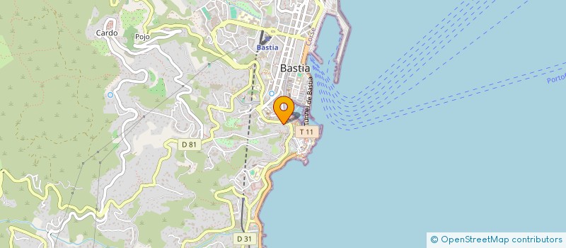 localisation de l'entreprise LA SPOSATA à BASTIA