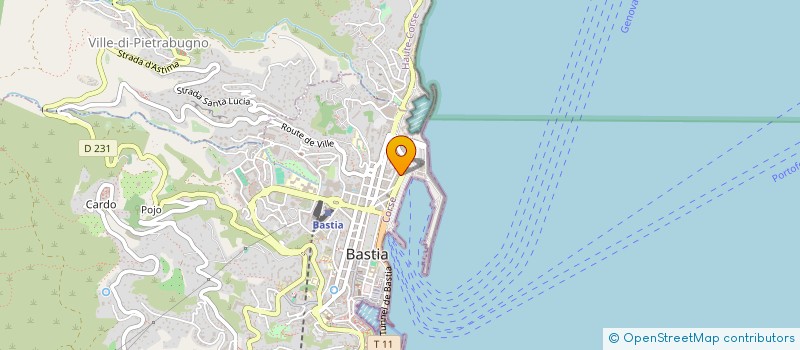 localisation de l'entreprise LA SQUADRA à BASTIA