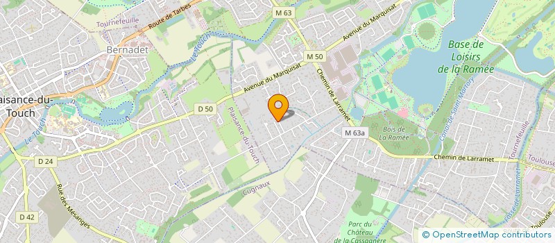 localisation de l'entreprise LA SQUADRA  TOURNEFEUILLE