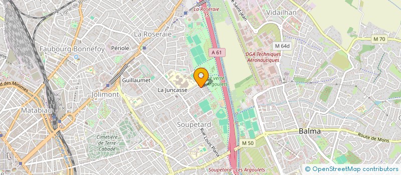 localisation de l'entreprise LA SQUADRA DU MIRAIL  TOULOUSE