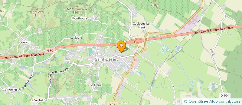 localisation de l'entreprise LA ST DEZ'  SAINT-DESERT