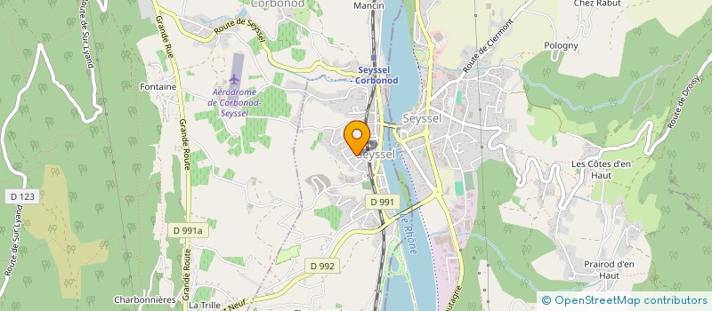 localisation de l'entreprise LA ST HUBERT DE SEYSSEL  SEYSSEL