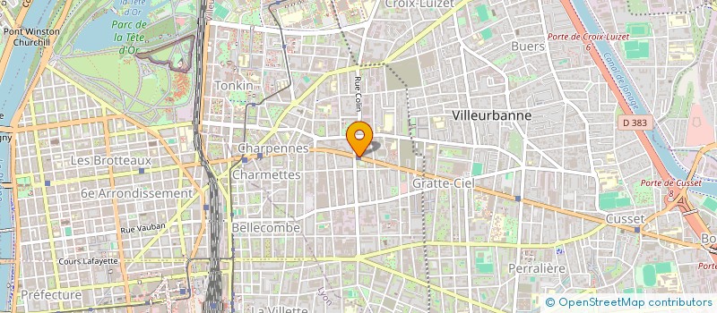 localisation de l'entreprise LA STAR  VILLEURBANNE