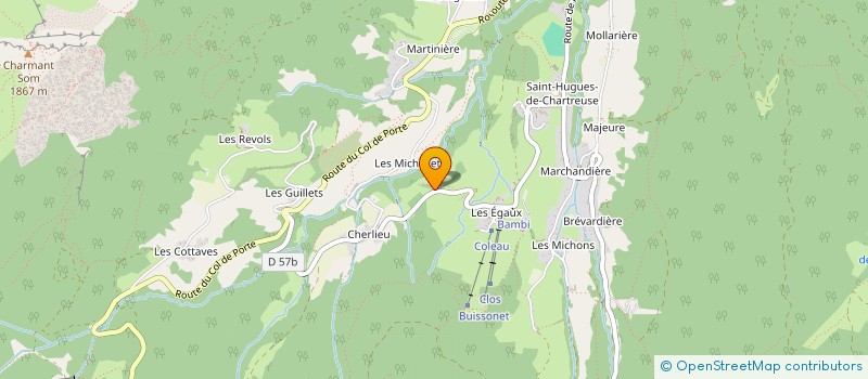 localisation de l'entreprise LA STASS' à SAINT-PIERRE-DE-CHARTREUSE