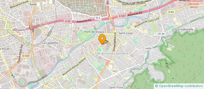 localisation de l'entreprise LA STATION à MARSEILLE